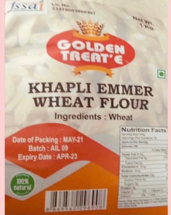 Khapli emmer wheat flour