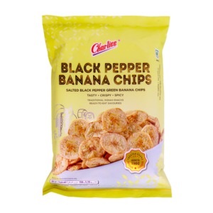 Black papper banana chips